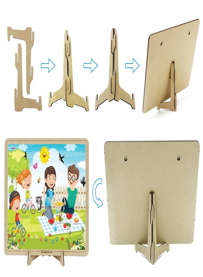 Eduketive مجموعة ألغاز الصور المقطوعة Educetive PuzzleDecor Family TIME، 6 قطع، 40 قطعة، هدية مثالية لأعياد الميلاد - Image 3